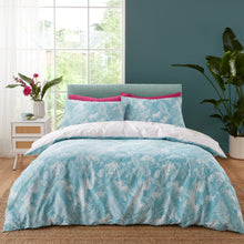Load image into Gallery viewer, Aruba Tropical Floral Duvet Set - Green
