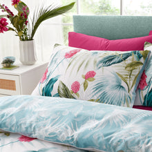 Load image into Gallery viewer, Aruba Tropical Floral Duvet Set - Green
