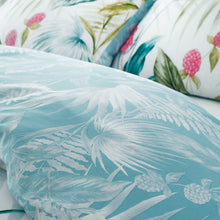 Load image into Gallery viewer, Aruba Tropical Floral Duvet Set - Green
