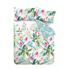 Load image into Gallery viewer, Aruba Tropical Floral Duvet Set - Green
