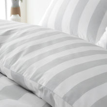 Load image into Gallery viewer, Cove Stripe Duvet Set - Silver
