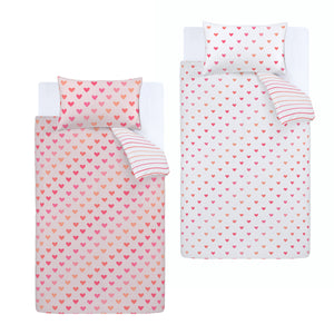 Hearts and Stripes Duvet Set (Twin pack)