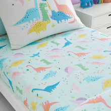 Load image into Gallery viewer, Dinosaur Friends Fitted Sheet
