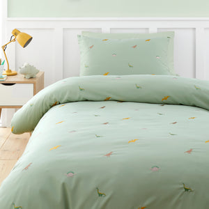 Embroidered Dinosaur Duvet Set