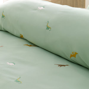 Embroidered Dinosaur Duvet Set