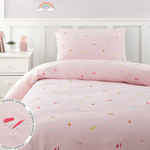 Embroidered Unicorn Duvet Set
