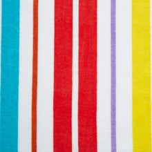 Load image into Gallery viewer, Rainbow Stripe Beach Lounger Towel
