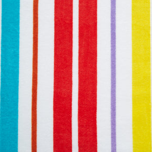 Rainbow Stripe Beach Lounger Towel