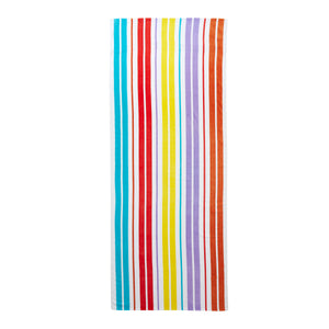 Rainbow Stripe Beach Lounger Towel