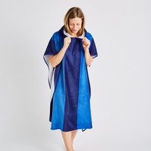 Load image into Gallery viewer, Stripe Hooded Towel Poncho
