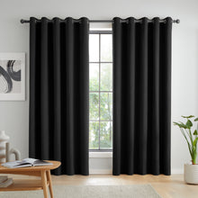 Load image into Gallery viewer, Wilson Blackout Thermal Curtains - Black

