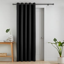 Load image into Gallery viewer, Wilson Blackout Thermal Door Curtain - Black
