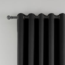 Load image into Gallery viewer, Wilson Blackout Thermal Door Curtain - Black
