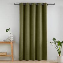 Load image into Gallery viewer, Wilson Blackout Thermal Door Curtain - Olive
