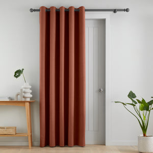 Wilson Blackout Thermal Door Curtain - Terracotta