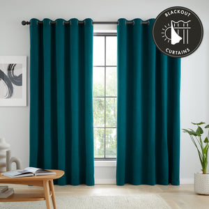 Wilson Blackout Thermal Curtains - Teal