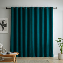 Load image into Gallery viewer, Wilson Blackout Thermal Curtains - Teal
