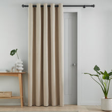 Load image into Gallery viewer, Wilson Blackout Thermal Door Curtain - Natural
