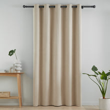 Load image into Gallery viewer, Wilson Blackout Thermal Door Curtain - Natural
