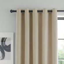 Load image into Gallery viewer, Wilson Blackout Thermal Door Curtain - Natural
