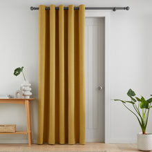 Load image into Gallery viewer, Wilson Blackout Thermal Door Curtain - Yellow
