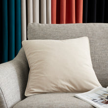 Load image into Gallery viewer, Wilson Velvet Filled Cushion - Natural
