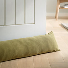 Load image into Gallery viewer, Wilson Velvet Draught Excluder - Olive Green
