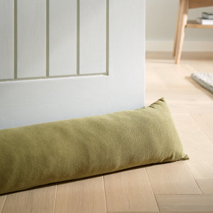 Wilson Velvet Draught Excluder - Olive Green