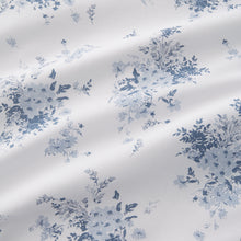 Load image into Gallery viewer, Lucie Blue Floral Frill Duvet Set
