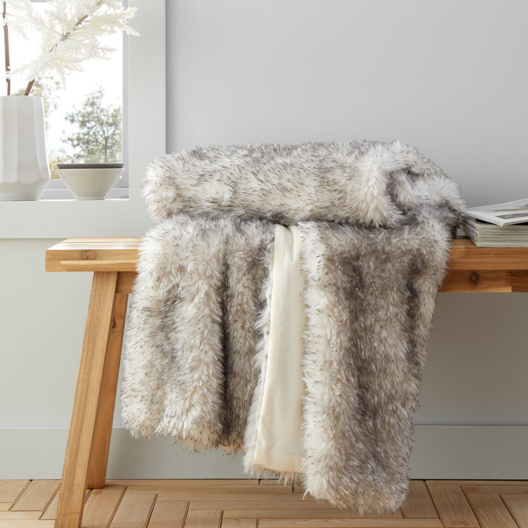 Arctic Fox Throw - Grey