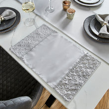 Load image into Gallery viewer, Deco Sequin Placemat Pack of 4 (Silver)
