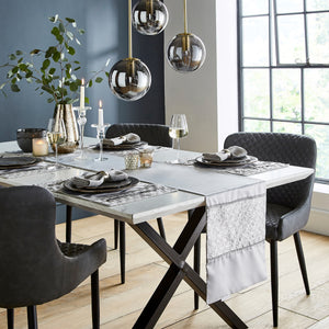 Deco Sequin Placemat Pack of 4 (Silver)