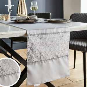 Deco Sequin Table Runner (Silver)