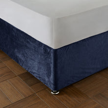 Load image into Gallery viewer, Kingsley Matt Velvet Divan Base Wrap - Navy

