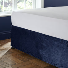 Load image into Gallery viewer, Kingsley Matt Velvet Divan Base Wrap - Navy

