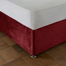 Load image into Gallery viewer, Kingsley Matt Velvet Divan Base Wrap - Raspberry
