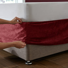 Load image into Gallery viewer, Kingsley Matt Velvet Divan Base Wrap - Raspberry
