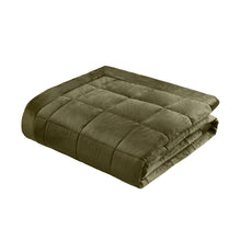 Load image into Gallery viewer, Kingsley Matt Velvet Bedspread - Olive Green
