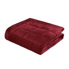 Load image into Gallery viewer, Kingsley Matt Velvet Bedspread - Raspberry
