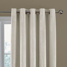 Load image into Gallery viewer, Kingsley Matt Velvet Curtains - Cream

