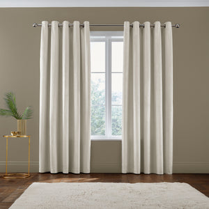 Kingsley Matt Velvet Curtains - Cream