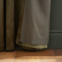 Load image into Gallery viewer, Kingsley Matt Velvet Curtains - Olive Green
