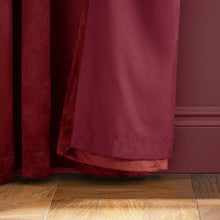 Load image into Gallery viewer, Kingsley Matt Velvet Curtains - Raspberry
