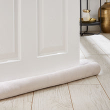 Load image into Gallery viewer, Kingsley Matt Velvet Double Side Draught Excluder - Cream
