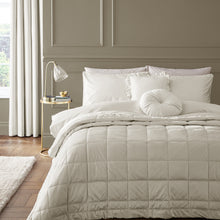 Load image into Gallery viewer, Kingsley Matt Velvet Duvet Set - Cream
