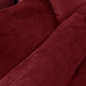 Kingsley Matt Velvet Duvet Set - Raspberry