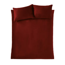 Load image into Gallery viewer, Kingsley Matt Velvet Duvet Set - Raspberry
