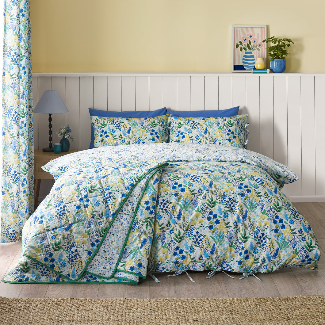 Tilly Floral Duvet Set - Blue