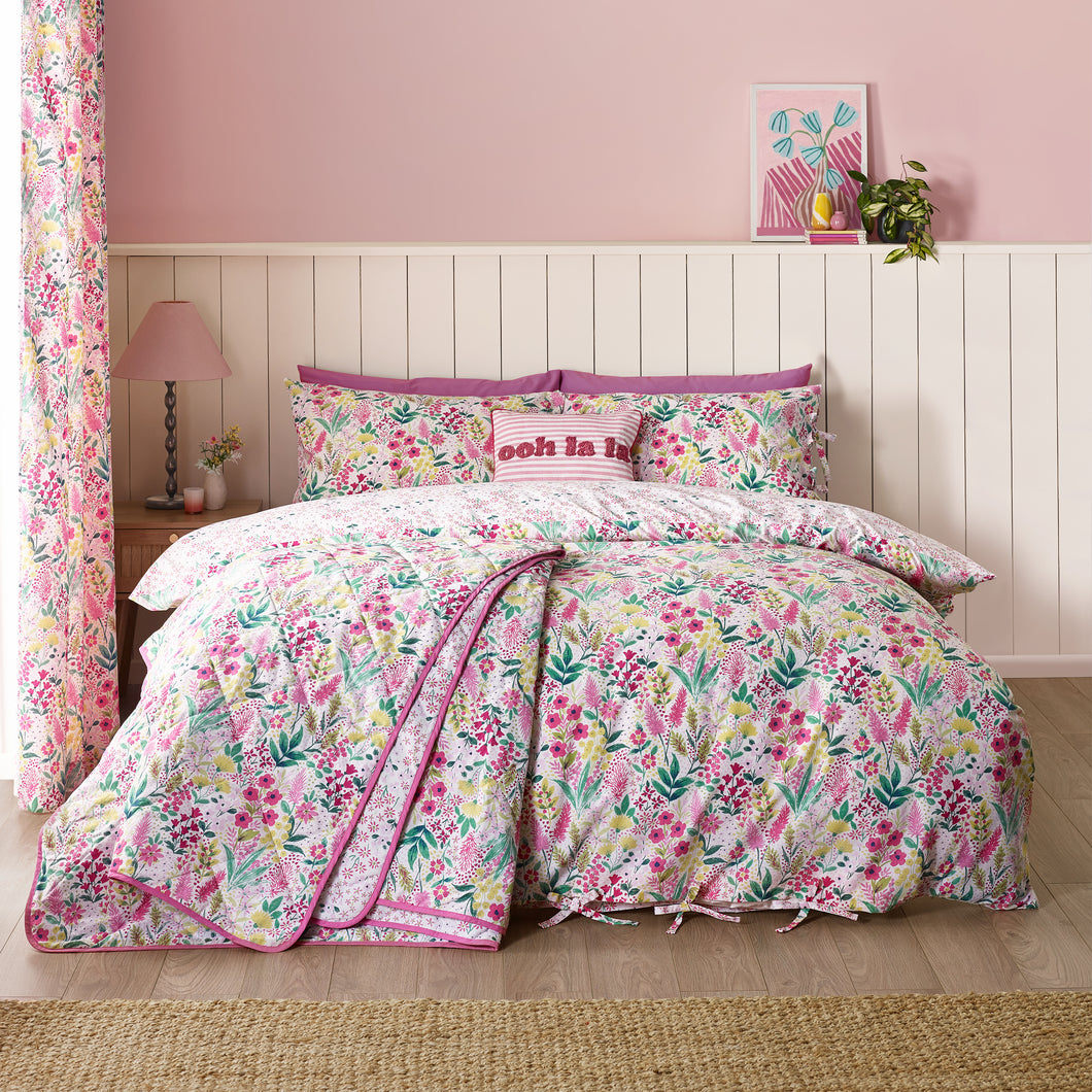 Tilly Floral Duvet Set - Pink