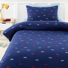 Load image into Gallery viewer, Embroidered Cars Duvet Set
